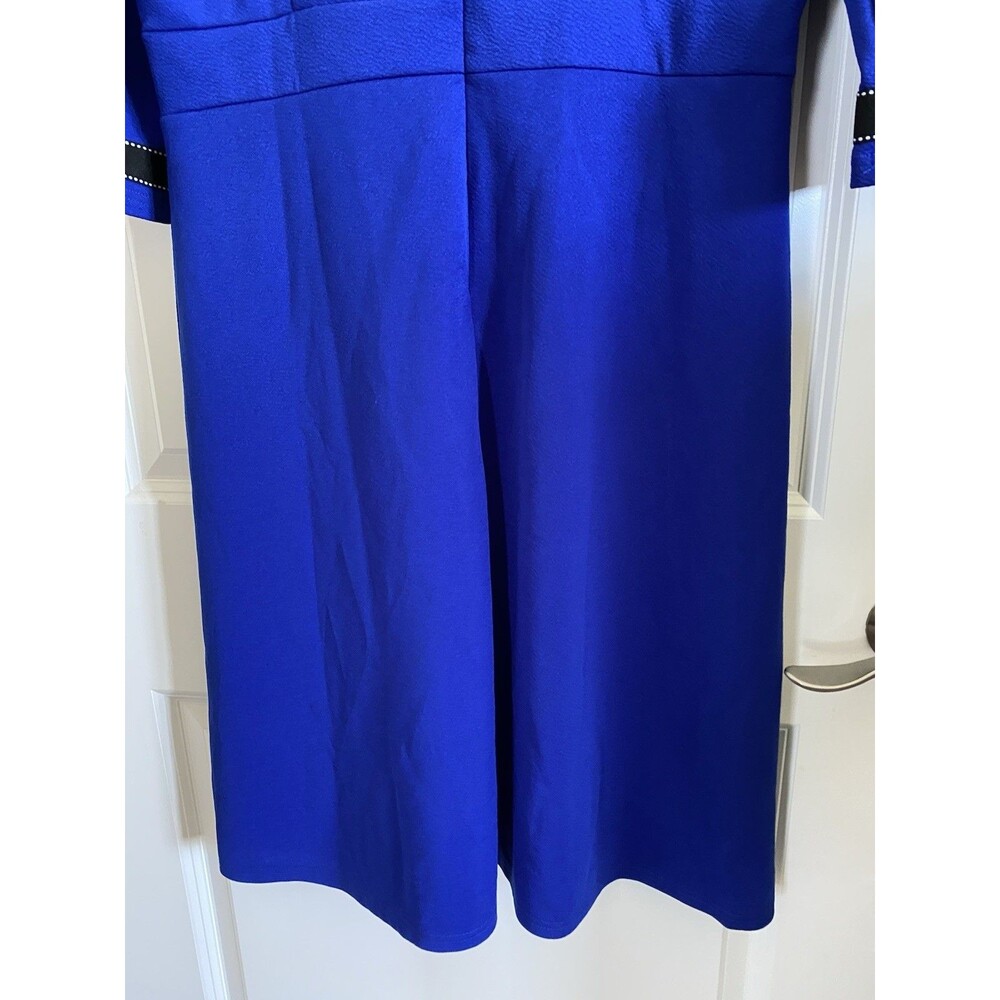 HOMEYEE Dress NWT Royal Blue Modest Work Business Cocktail Size 2XL US 12 - Picture 8 of 13